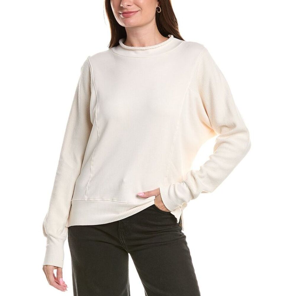 Michael Stars Womens  Kali Sweatshirt, White